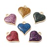 Alloy Enamel Pendants X-PALLOY-M212-01G-1