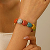 Handmade Porcelain Beads Stretch Bracelets for Women FS-WGB3124-02-1
