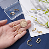 8Pcs Rack Plating Brass Micro Pave Clear Cubic Zirconia Twister Clasps ZIRC-WR0001-04G-3