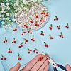 40Pcs Glass & Acrylic Beaded Charms FIND-SZ0003-73-5
