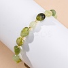 Natural Xiuyan Jade Beaded Bracelets for Women G-P563-07P-09-1