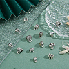 140pcs 14 style Tibetan Style Alloy Tube Bails TIBE-DC0001-13-4