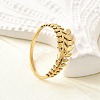304 Stainless Steel Adjustable Open Cuff Rings for Women RJEW-U062-01B-G-3