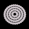 Flat Round Frame Carbon Steel Cutting Dies Stencils LS-DIY-F028-79-2