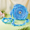 1Pc 2-Layer Pleated Satin Organza Ribbons ORIB-TA0001-06D-6
