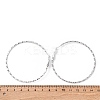 304 Stainless Steel Hoop Earrings EJEW-S250-01A-P-5
