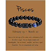 12 Constellation Natural Round Lapis Lazuli Beads Stretch Bracelets WGD22B0-20-1