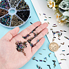 1400Pcs 7 Colors Glass Bugle Beads SEED-PH0002-14-3