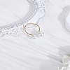 1Pc Resin Imitation Pearl Finger Rings RJEW-LP0002-18G-3