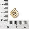 Brass Micro Pave Cubic Zirconia Pendants KK-H089-16G-3