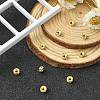 Brass Rhinestone Spacer Beads RB-YW0001-04A-01G-6