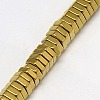 Electroplate Non-magnetic Synthetic Hematite Beads Strands G-J165-3mm-02-3