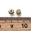 Brass Micro Pave Cubic Zirconia Beads KK-Z126-12G-2