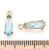 Faceted Glass Pendants GLAA-T010-004E-3