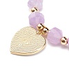 Natural Lavender Amethyst Stretch Bracelet BJEW-JB08525-05-5