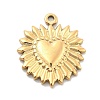 Ion Plating(IP) 304 Stainless Steel Pendants STAS-P379-18A-G-1
