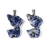 Natural Blue Spot Jasper Pendants G-T144-11K-1