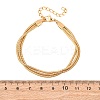 304 Stainless Steel Snake Chain Multi-strand Bracelets BJEW-C128-01C-3