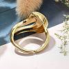 Adjustable Rack Plating Brass Finger Rings for Women RJEW-M028-33G-5