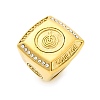 304 Stainless Steel and Rhinestone Finger Rings for Women RJEW-B121-03B-G-4