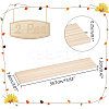 3-Slot Wood Earring Display Cards Stands LS-ODIS-WH0070-01-2