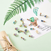 40Pcs 2 Style Glass Bottle Pendants FIND-CD0001-21-4