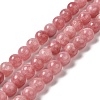 Natural Dyed White Jade Beads Strands G-M402-C03-14-2