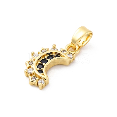 Brass Micro Pave Cubic Zirconia Pendants KK-S510-10G-1