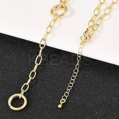 Brass Cable Chain Y Lariat Necklaces NJEW-H087-06C-G-1