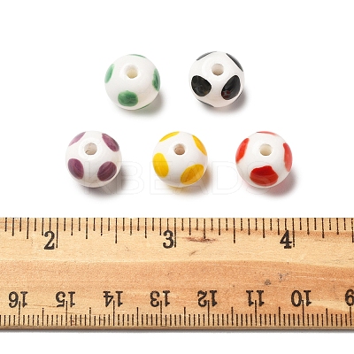 20Pcs 5 Colors Handmade Porcelain Beads PORC-FS0001-19-1
