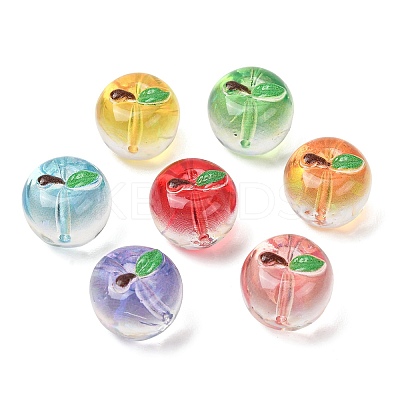 Electroplate Transparent Resin Imitation Food Beads RE-CBABCB4-02-1