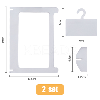 Transparent Acrylic Mini Photocard Hanger Rack ODIS-WH0002-47-1