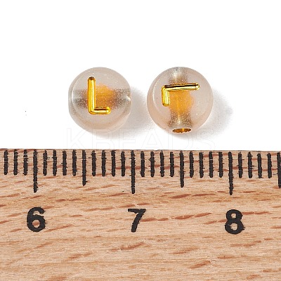 Luminous Transparent Acrylic Beads OACR-P037-01B-L-1