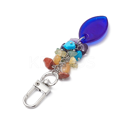 Blue Evil Eye Lampwork Pendant Decooration HJEW-JM01969-05-1