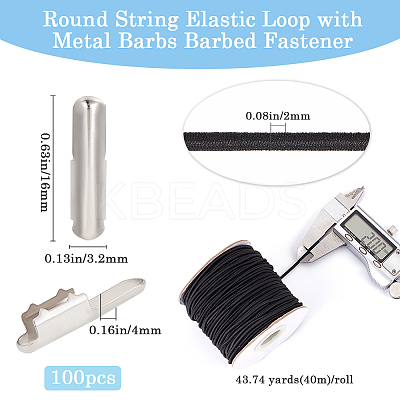1 Roll Round Elastic Cord DIY-BBC0001-95-1