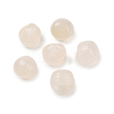 Natural White Chalcedony Basket Charms G-F773-03-1