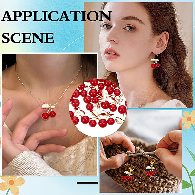20Pcs Resin Imitation Fruit Pendants KK-ME0003-45-1