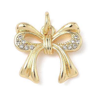 Brass Micro Pave Cubic Zirconia Pendants ZIRC-I356-05G-03-1