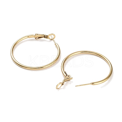 Ring 304 Stainless Steel Hoop Earrings for Women Men EJEW-B049-02B-G-1