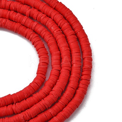 Handmade Polymer Clay Beads Strands LS-CLAY-R089-4mm-Q045-1