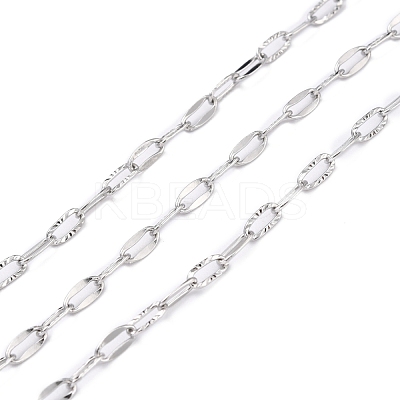 Tarnish Resistant 304 Stainless Steel Cable Chains CHS-D033-05P-01-1