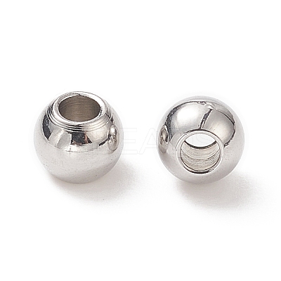 Tarnish Resistant 304 Stainless Steel Round Spacer Beads STAS-N020-18B-1