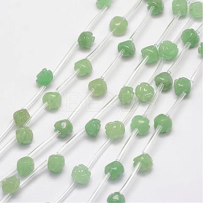 Natural Green Aventurine Scattered Beads G-O156-B-03C-1