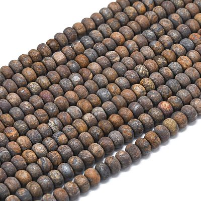 Natural Bronzite Beads Strands G-P575-A28-6x4mm-1