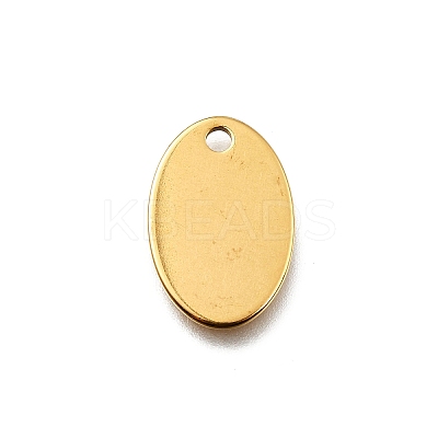 Ion Plating(IP) 304 Stainless Steel Stamping Blank Tag Pendants STAS-S028-02G-1