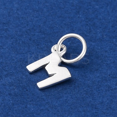 925 Sterling Silver Letter Charms STER-C012-01S-M-1