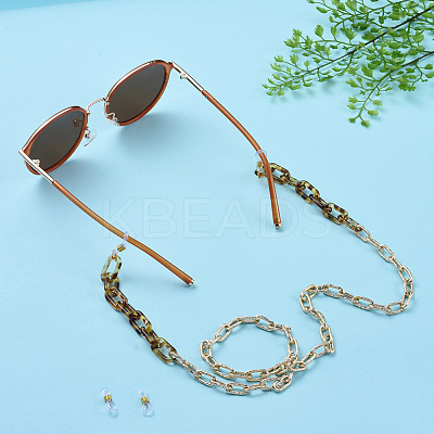 Aluminum Paperclip Chain Eyeglasses Chains AJEW-EH00030-1