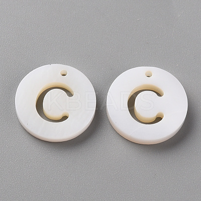 Natural Freshwater Shell Pendants SHEL-Q311-008C-1