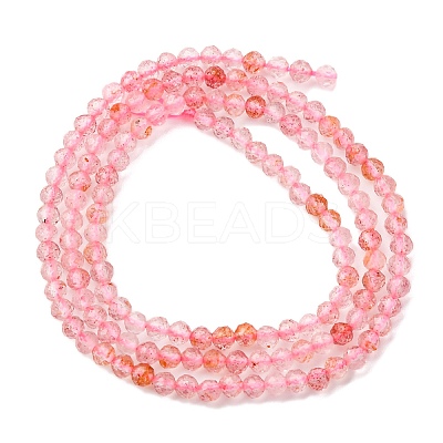 Natural Strawberry Quartz Beads Strands G-C226-B04-3mm-1