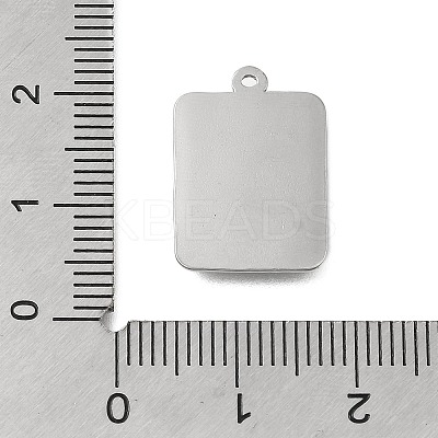 304 Stainless Steel Pendant Rhinestone Settings STAS-D192-05P-1